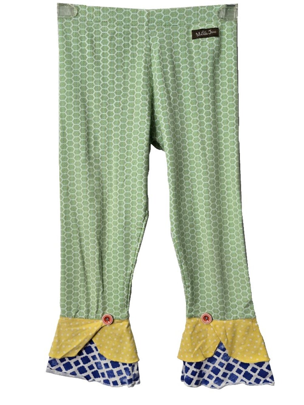 Matilda Jane Scrappy Leggings 10 Girls Crop Capri Garden Path Adventure Begins